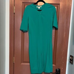 Diane Von Furstenburg DVF Green Shift Dress 10